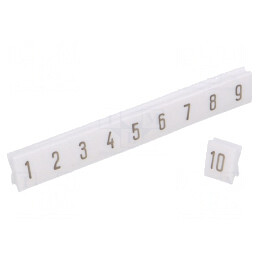 Marcaj albă 4,5mm PCV 1-10 -30÷100°C | Electronic-mag.ro | Componente Electronice