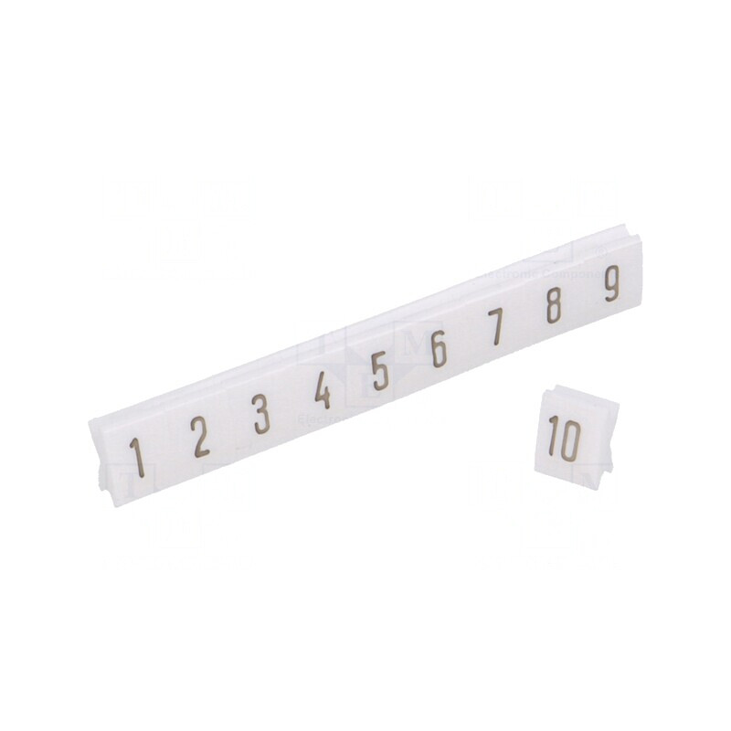 Marcaj albă 4,5mm PCV 1-10 -30÷100°C | Electronic-mag.ro | Componente Electronice