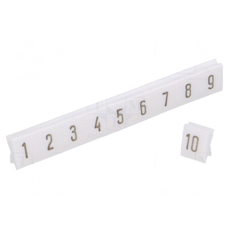 Marcaj albă 4,5mm PCV 1-10 -30÷100°C | Electronic-mag.ro | Componente Electronice