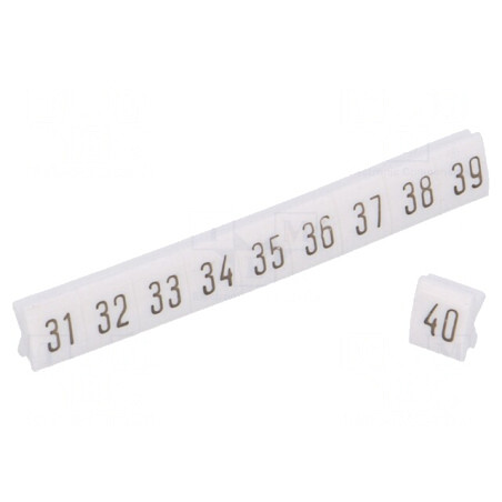 Marcaj Alb 4,5mm PVC, 250 buc. | Electronic-mag.ro | Componente Electronice
