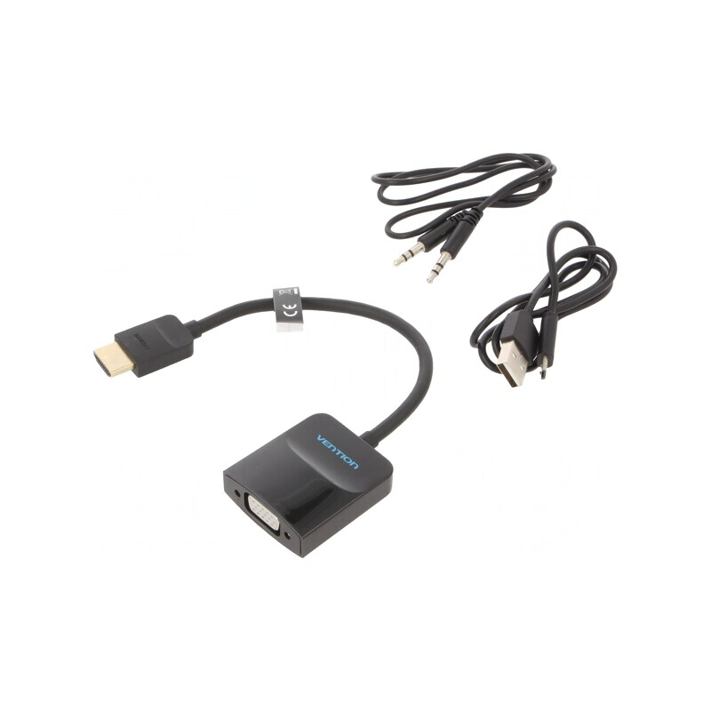 Cablu Convertor HDMI 1.4 0,15m Negru | Electronic-mag.ro | Componente Electronice