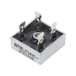 Punte Redresoare Monofazat 600V 25A THT | Electronic-mag.ro | Componente Electronice