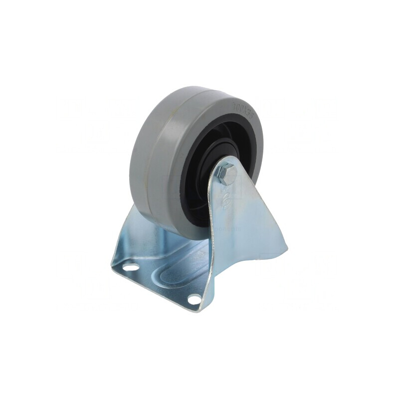 Roată de transport rigidă 100mm 150kg gumă | Electronic-mag.ro | Componente Electronice