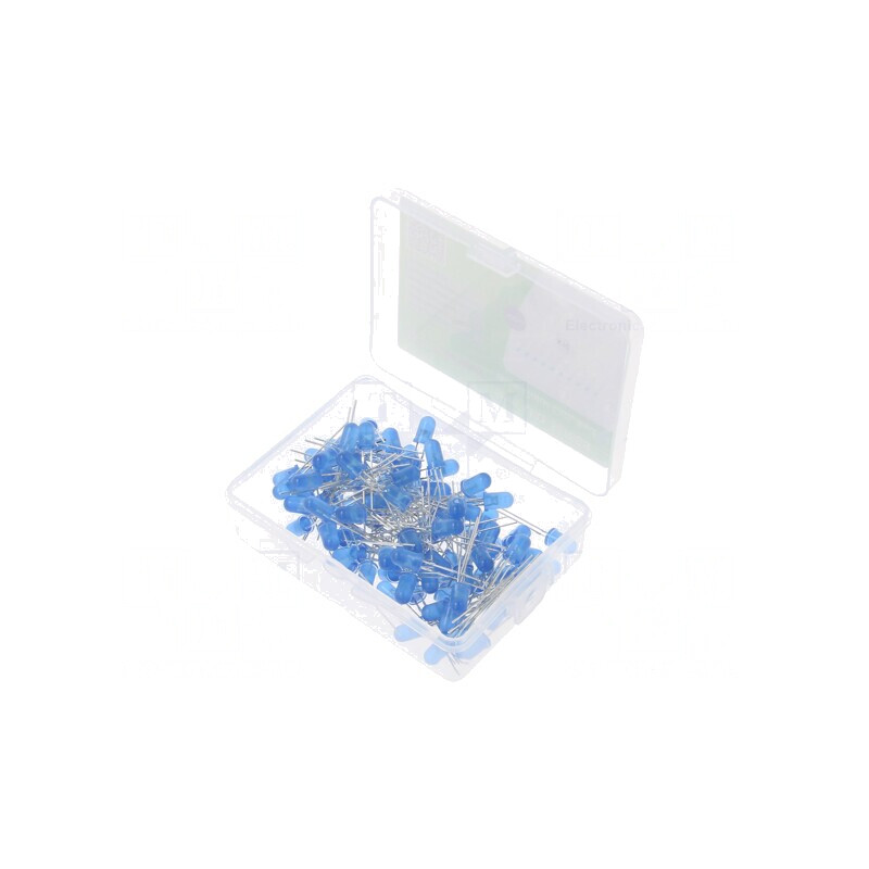 Set LED 5mm Albastru 100 buc 2,7-3,4V cu Cutie Plastic | Electronic-mag.ro | Componente Electronice Set LED 5mm Albastru 100 buc 2,7-3,4V cu Cutie Plastic | Electronic-mag.ro | Componente Electronice