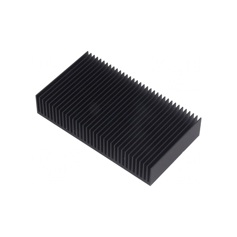 Radiator extrudat cu aripioare negru 50x90x17mm | Electronic-mag.ro | Componente Electronice