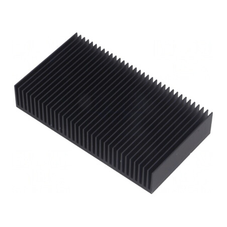 Radiator extrudat cu aripioare negru 50x90x17mm | Electronic-mag.ro | Componente Electronice