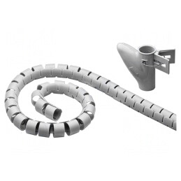 Înfășurare Spirală 20mm Gri 2.5m | Electronic-mag.ro | Componente Electronice