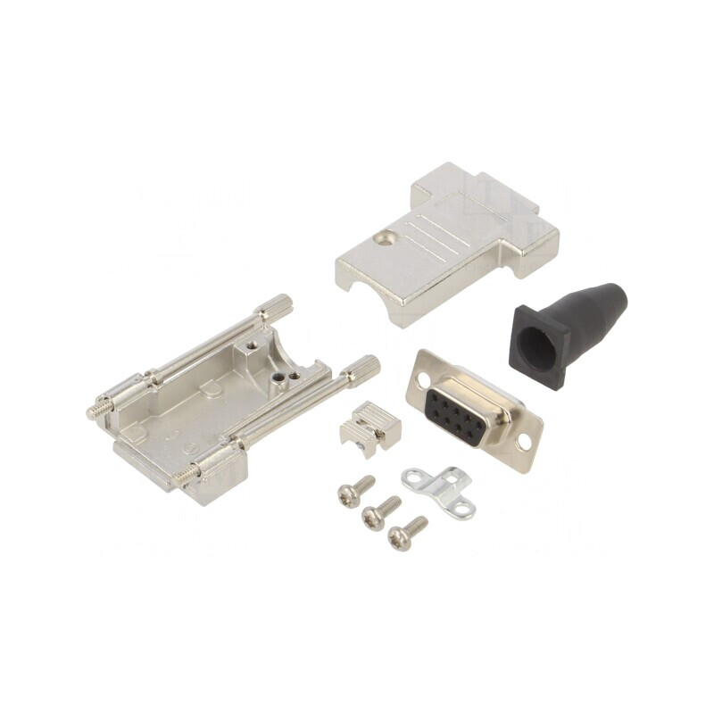 Conector D-Sub 9 PIN Mufă Mamă pentru Lipire pe Cablu - Negru Set Complet | Electronic-mag.ro | Componente Electronice Conector D-Sub 9 PIN Mufă Mamă pentru Lipire pe Cablu - Negru Set Complet | Electronic-mag.ro | Componente Electronice