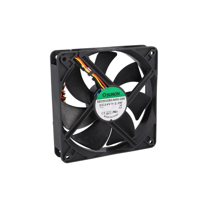 Ventilator axial DC 24V 120x120x25mm 127.5m3/h | Electronic-mag.ro | Componente Electronice
