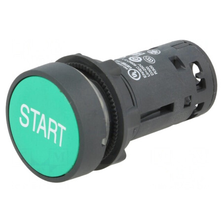 Comutator Apăsare 22mm 1NO Verde | Electronic-mag.ro | Componente Electronice