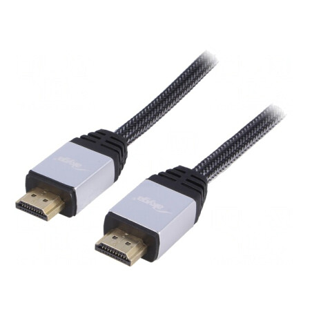 Cablu HDMI Textil Negru 3m | Electronic-mag.ro | Componente Electronice