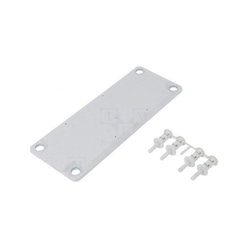Garnitură Gri Deschis cu 35 Orificii IP44 | Electronic-mag.ro | Componente Electronice