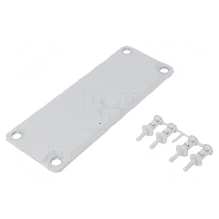 Garnitură Gri Deschis cu 35 Orificii IP44 | Electronic-mag.ro | Componente Electronice