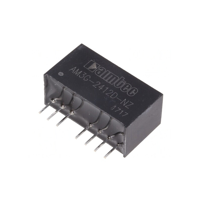 Convertor DC/DC 3W 18-36V la 12V/-12V SIP8 | Electronic-mag.ro | Componente Electronice
