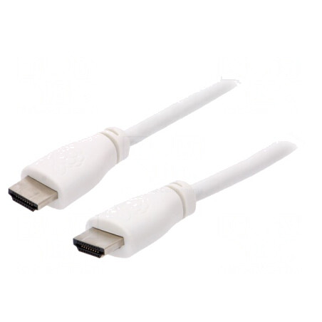 Cablu HDMI 2.0 Alb 2m | Electronic-mag.ro | Componente Electronice