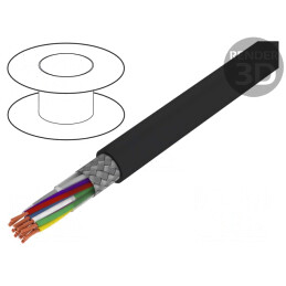 Cablu Ecranat 8x2x0,5mm2 Cupru Cositorit | Electronic-mag.ro | Componente Electronice