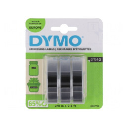 Bandă Neagră DYMO 9mm x 3m | Electronic-mag.ro | Componente Electronice