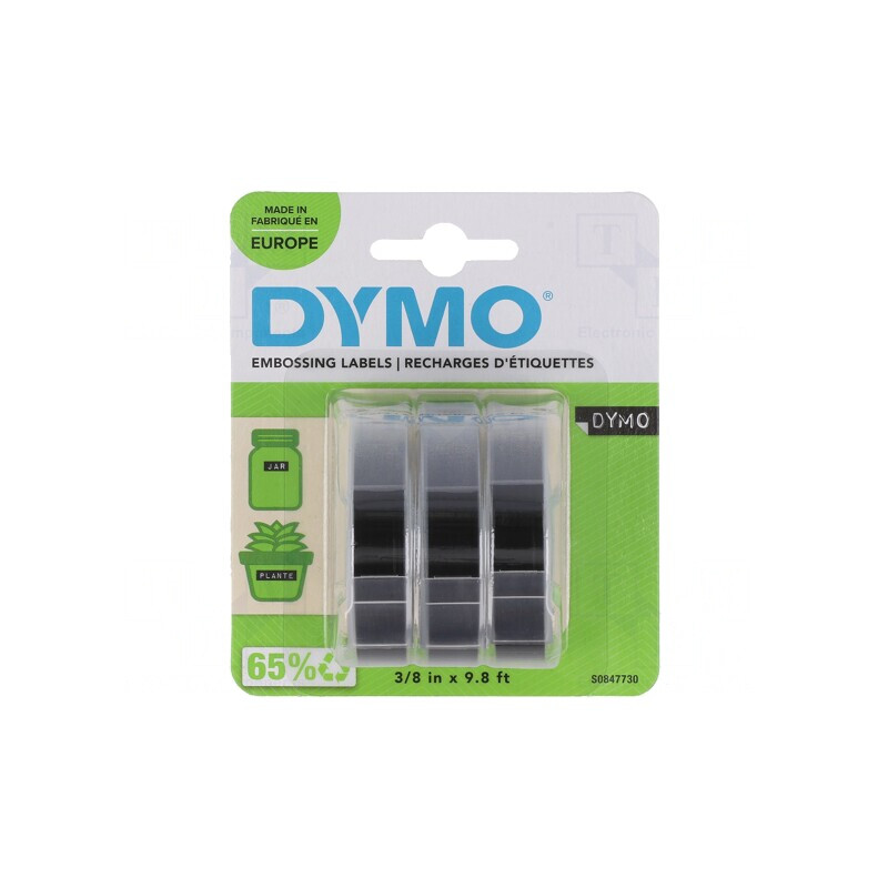 Bandă Neagră DYMO 9mm x 3m | Electronic-mag.ro | Componente Electronice
