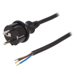 Cablu Electric SCHUKO 3x1,5mm2 PVC 3m | Electronic-mag.ro | Componente Electronice