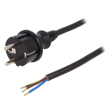 Cablu Electric SCHUKO 3x1,5mm2 PVC 3m | Electronic-mag.ro | Componente Electronice