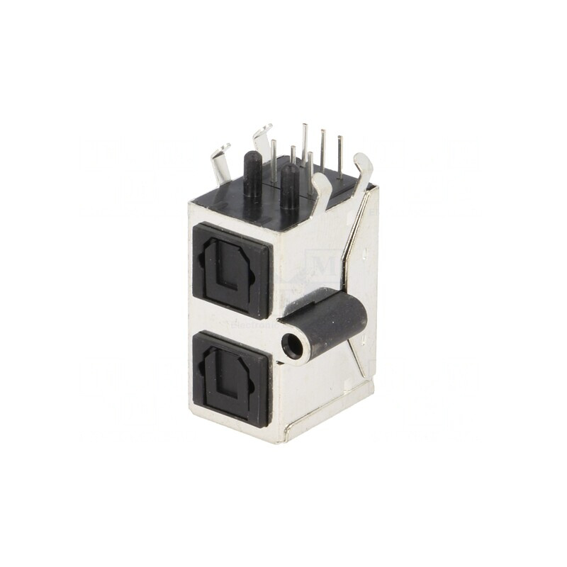 Conector optic Toslink cu capac înșurubare 90° | Electronic-mag.ro | Componente Electronice