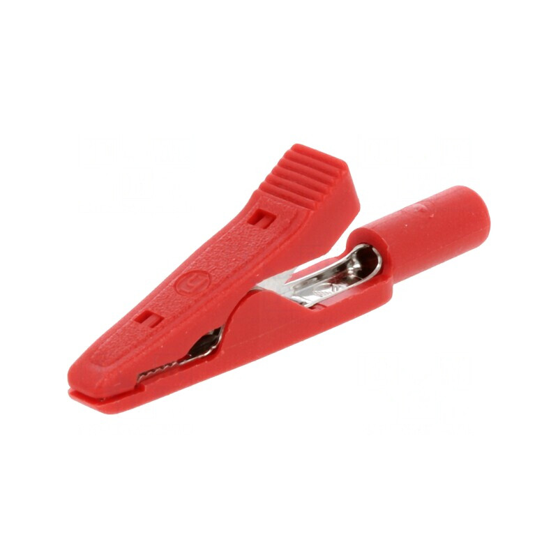 Bornă Crocodil Roșie 70VDC 2mm | Electronic-mag.ro | Componente Electronice
