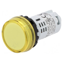 Lumină de Control Galbenă 22mm IP65 24V | Electronic-mag.ro | Componente Electronice