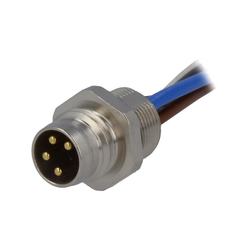 Conector M8 0.2m Tată 4 PIN Montare Panou Înșurubare | Electronic-mag.ro | Componente Electronice Conector M8 0.2m Tată 4 PIN Montare Panou Înșurubare | Electronic-mag.ro | Componente Electronice