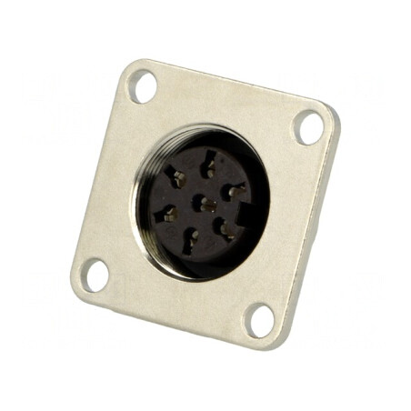 Conector M16 Soclu Mamă 7-PIN 5A 100V IP65/IP67 | Electronic-mag.ro | Componente Electronice
