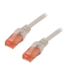Patch Cord Ethernet Cat6 10m Gri LSZH | Electronic-mag.ro | Componente Electronice
