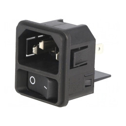 Conector Alimentare AC Tată 15A 250V | Electronic-mag.ro | Componente Electronice
