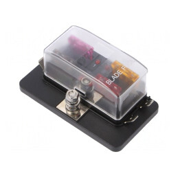 Splitter Alimentare Auto cu 4 Siguranțe și LED | Electronic-mag.ro | Componente Electronice