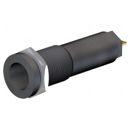 Soclu Banană 4mm 10A Negru Aurit | Electronic-mag.ro | Componente Electronice