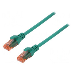 Patch Cord U/UTP Cat6 Cu LSZH Verde 10m | Electronic-mag.ro | Componente Electronice