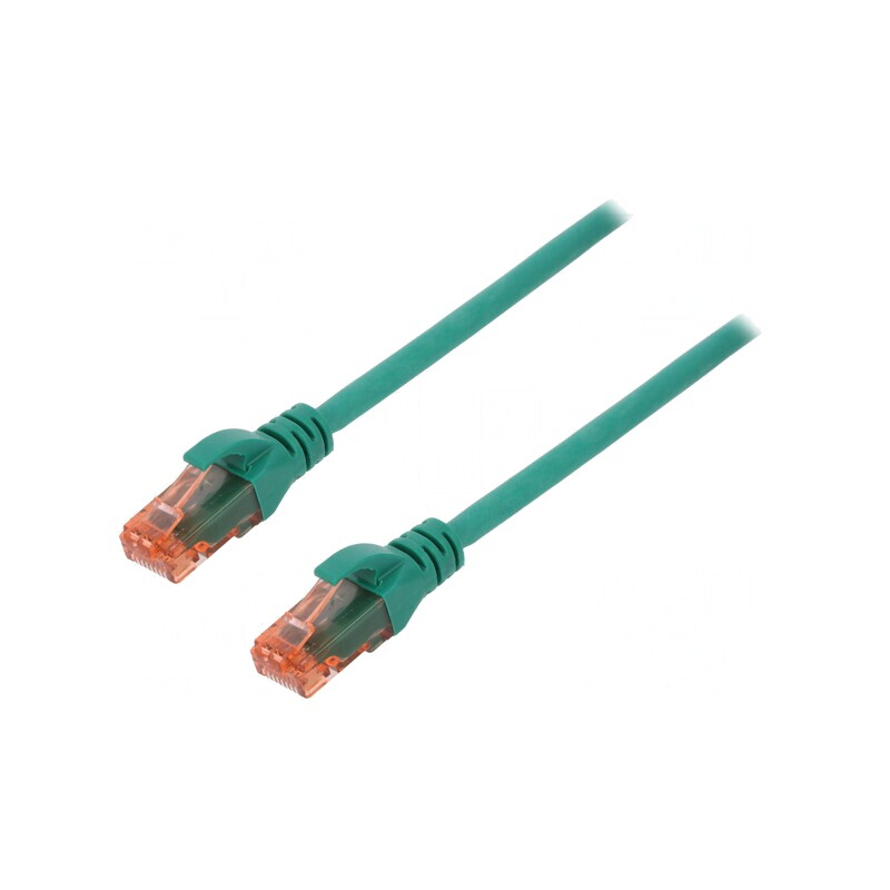 Patch Cord U/UTP Cat6 Cu LSZH Verde 10m | Electronic-mag.ro | Componente Electronice