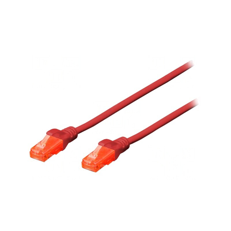 Cablu Patch UTP Cat6 10m Roșu | Electronic-mag.ro | Componente Electronice