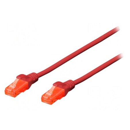 Cablu Patch UTP Cat6 10m Roșu | Electronic-mag.ro | Componente Electronice
