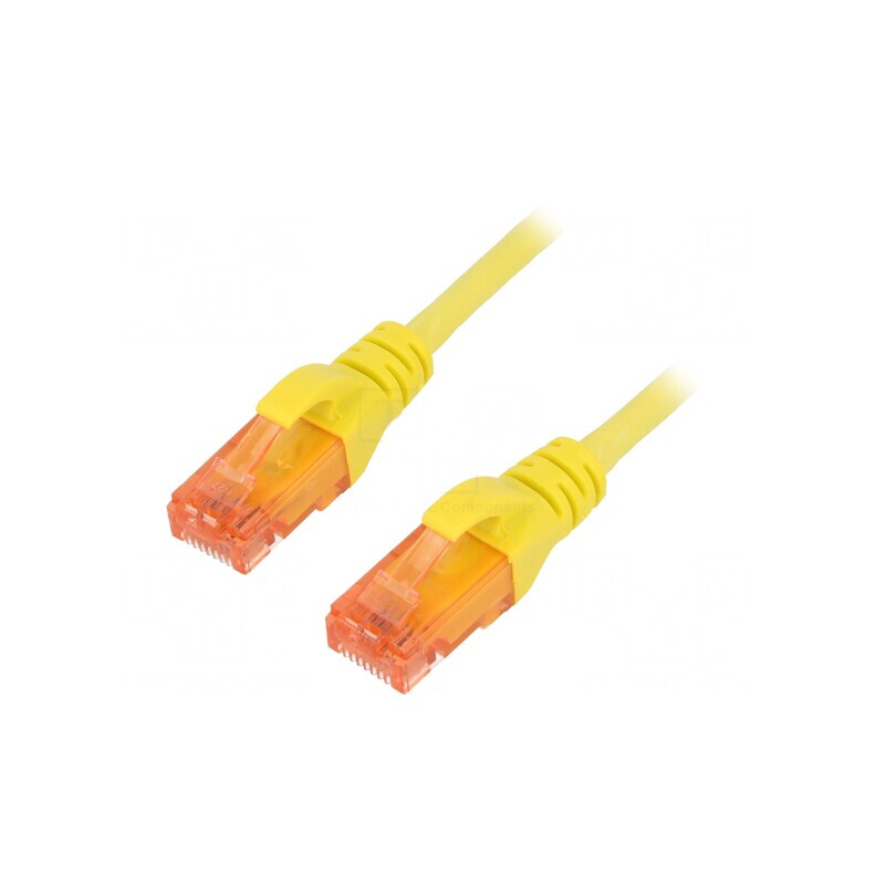 Patch Cord UTP Cat6 Galben 10m | Electronic-mag.ro | Componente Electronice