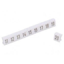 Marcaj alb PCV 4,5mm 250buc. | Electronic-mag.ro | Componente Electronice