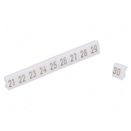 Marcaj Alb 4.5mm 250buc PCV | Electronic-mag.ro | Componente Electronice