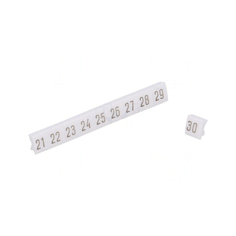 Marcaj Alb 4.5mm 250buc PCV | Electronic-mag.ro | Componente Electronice