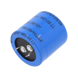 Condensator Electrolitic SNAP-IN 100uF 400VDC Ø30x30mm ±20% | Electronic-mag.ro | Componente Electronice