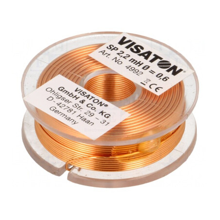 Inductor Bobină cu Aer 2,2mH 2Ω 43mm 0,6mm | Electronic-mag.ro | Componente Electronice
