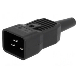 Mufă Conector Alimentare AC 16A 250V Drept IEC 60320 | Electronic-mag.ro | Componente Electronice