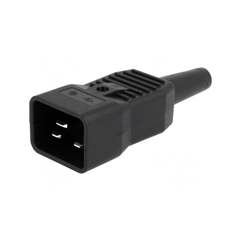 Mufă Conector Alimentare AC 16A 250V Drept IEC 60320 | Electronic-mag.ro | Componente Electronice