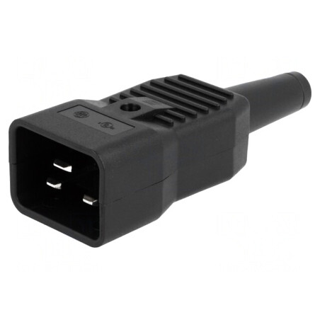 Mufă Conector Alimentare AC 16A 250V Drept IEC 60320 | Electronic-mag.ro | Componente Electronice