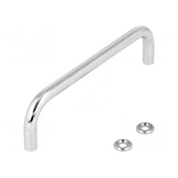Manetă oțel cromat 35mm cu șurub M4 Ø8mm | Electronic-mag.ro | Componente Electronice