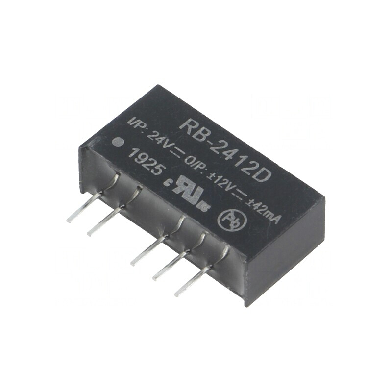Convertor DC/DC 1W 24V la 12V/-12V | Electronic-mag.ro | Componente Electronice