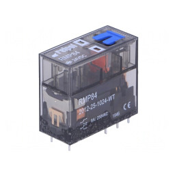 Releu Electromagnetic DPDT 24VDC 8A PCB | Electronic-mag.ro | Componente Electronice