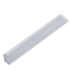 Profil Aluminiu CORNER10 1m pentru Module LED Lăptoasă Naturală | Electronic-mag.ro | Componente Electronice